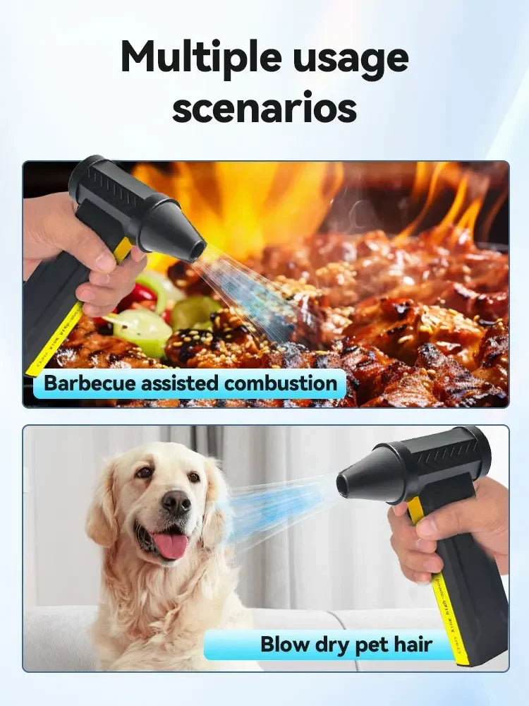 Turbo Jet Snöblåsare 800 000 RPM – Kraftfull Luftblåsare för Snö & Vinterstök