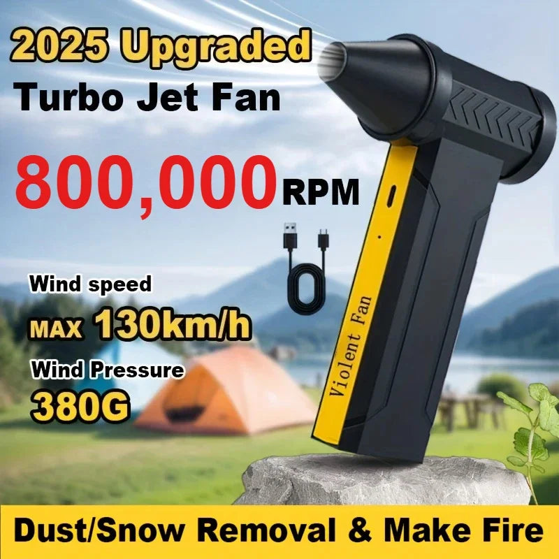 Turbo Jet Snöblåsare 800 000 RPM – Kraftfull Luftblåsare för Snö & Vinterstök