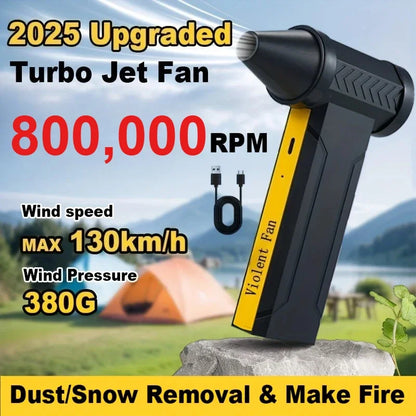 Turbo Jet Snöblåsare 800 000 RPM – Kraftfull Luftblåsare för Snö & Vinterstök