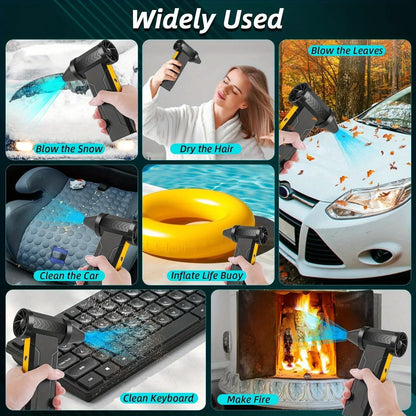 Turbo Jet Snöblåsare 800 000 RPM – Kraftfull Luftblåsare för Snö & Vinterstök